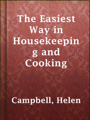 cover image of The Easiest Way in Housekeeping and Cooking